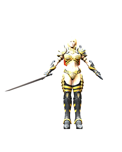 Female Paladin avatar render
